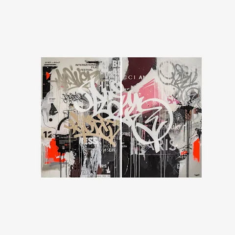 «place», Mischtechnik auf Leinwand, 2023, 200 × 150 × 4 cm