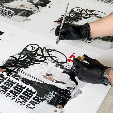 Limitierte Edition «Wasted» von Evgenii Starov, Siebdruck, Gesamtansicht